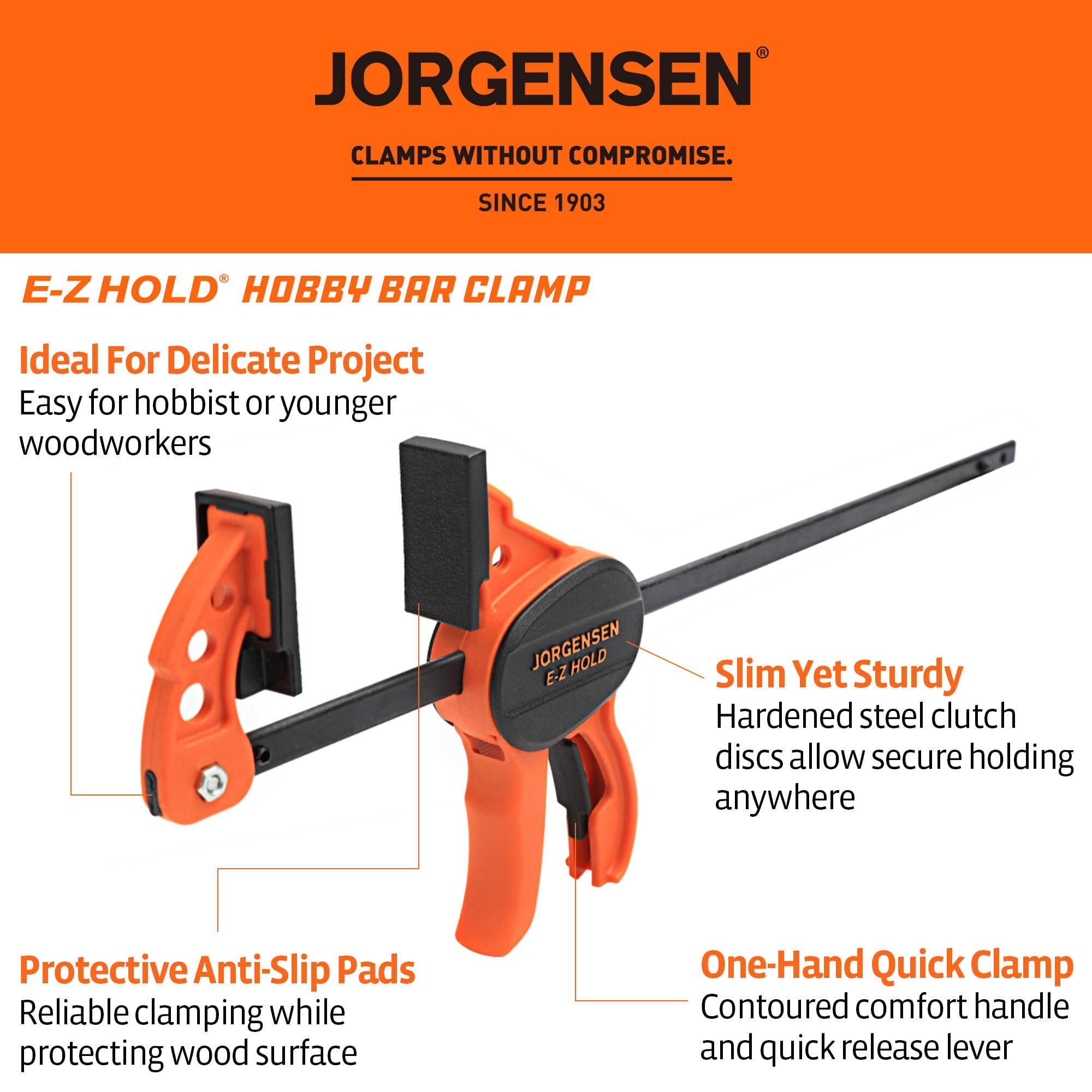 Amazon | JORGENSEN クランプ F型クランプ クイックバークランプ 2本組